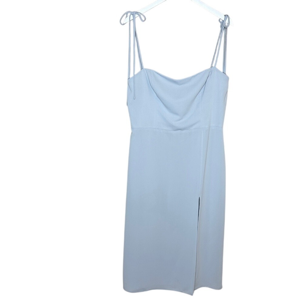 Jenny Yoo Collection‎ Alissa Dress Whisper Blue Matte Georgette Size 18 - Picture 2 of 16